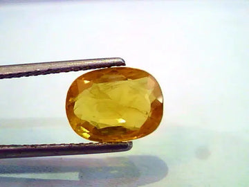 4.16 Ct Natural Premium Bangkok Yellow Sapphire/Pukhraj Heated