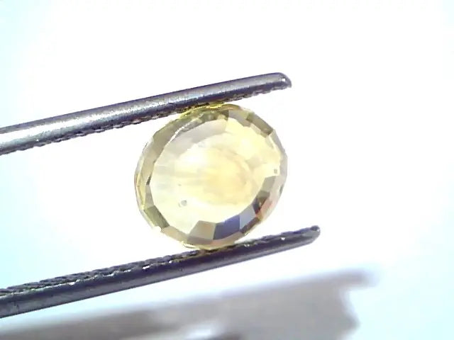 4.16 Ct IGI Certified Unheated Untreated Natural Ceylon Yellow Sapphire
