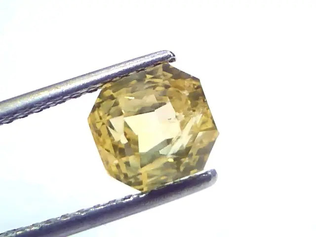 4.18 Ct IGI Certified Unheated Untreated Natural Ceylon Yellow Sapphire AAA