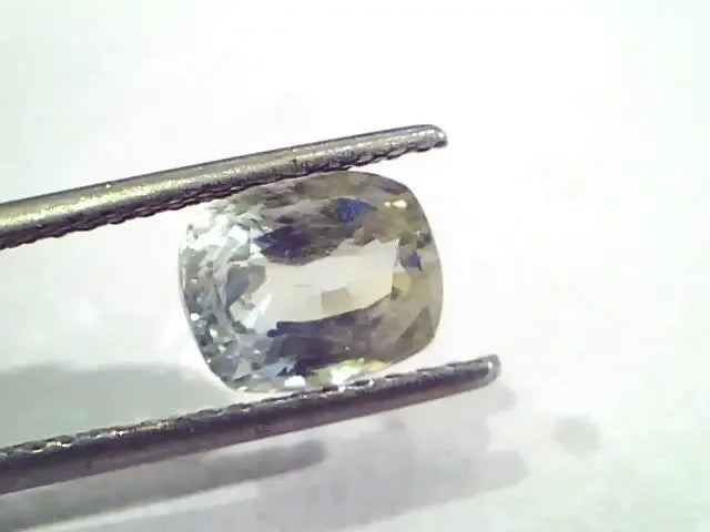 4.22 Ct Unheated Untreated Natural White Sapphire Safed Pukhraj - Venus Gems