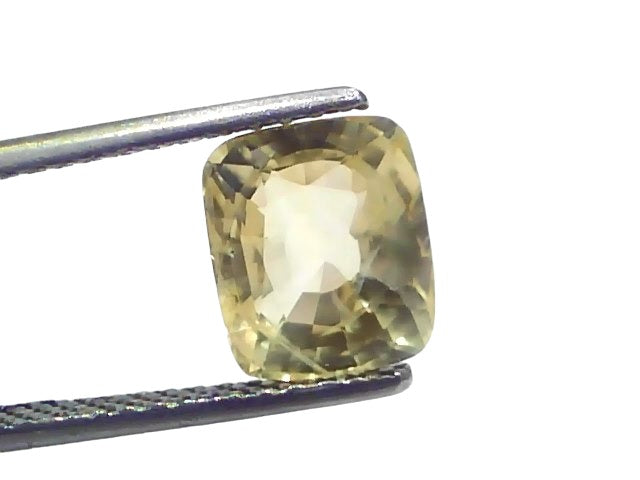 4.19 Ct GII Certified Unheated Untreated Natural Ceylon Yellow Sapphire
