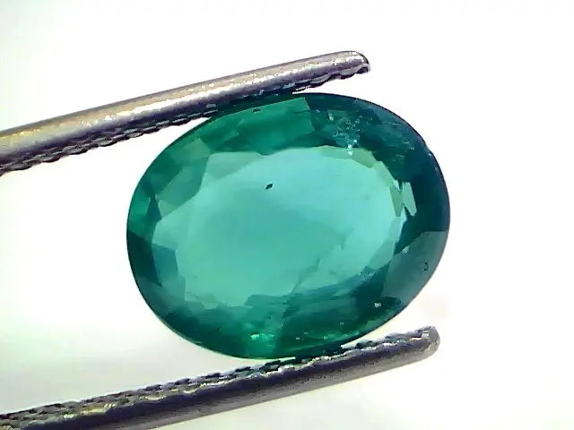 4.20 Ct GII Certified Untreated Natural Zambian Emerald Gemstone AAA
