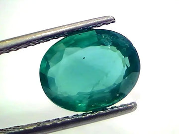4.20 Ct GII Certified Untreated Natural Zambian Emerald Gemstone AAA