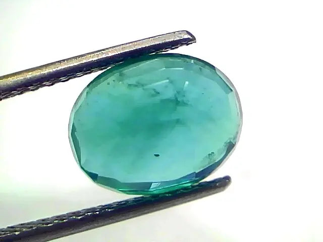 4.20 Ct GII Certified Untreated Natural Zambian Emerald Gemstone AAA