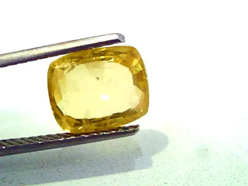 4.15 Ct Unheated Untreted Natural Ceylon Yellow Sapphire/Pukhraj