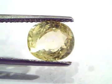 4.20 Ct 7 Ratti Unheated Untreated Natural Ceylon Yellow Sapphire