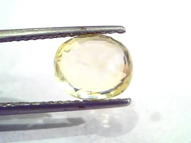 4.20 Ct 7 Ratti Unheated Untreated Natural Ceylon Yellow Sapphire