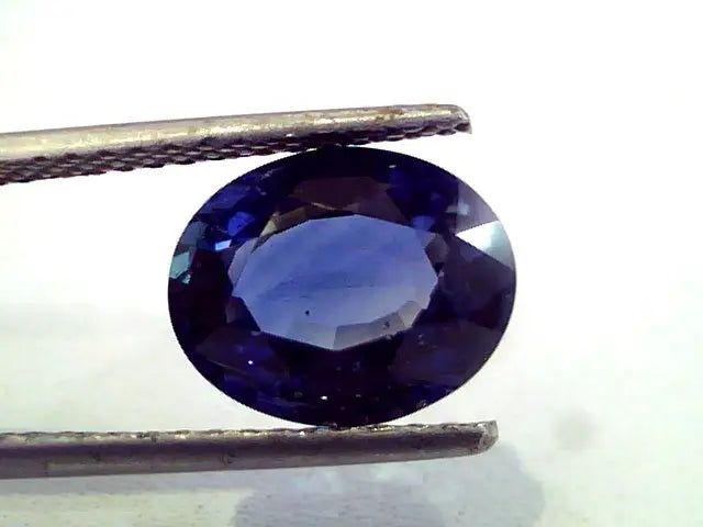 4.21 Ct IGI Certified Unheated Natural Deep Royal Blue Sapphire