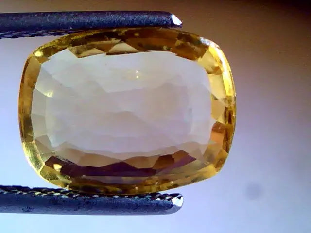 4.2 Ct Untreated Natural Ceylon Yellow Sapphire Pukhraj Gems A+