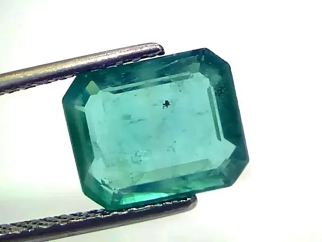 4.22 Ct GII Certified Untreated Natural Zambian Emerald Gemstone AAAAA - Venus Gems