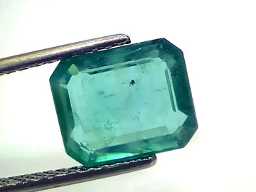 4.22 Ct GII Certified Untreated Natural Zambian Emerald Gemstone AAAAA - Venus Gems