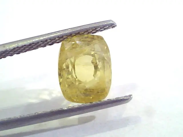 4.24 Ct 7 Ratti Unheated Untreated Natural Ceylon Yellow Sapphire