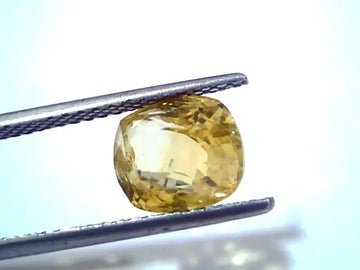 4.22 Ct GII Certified Unheated Untreated Natural Ceylon Yellow Sapphire