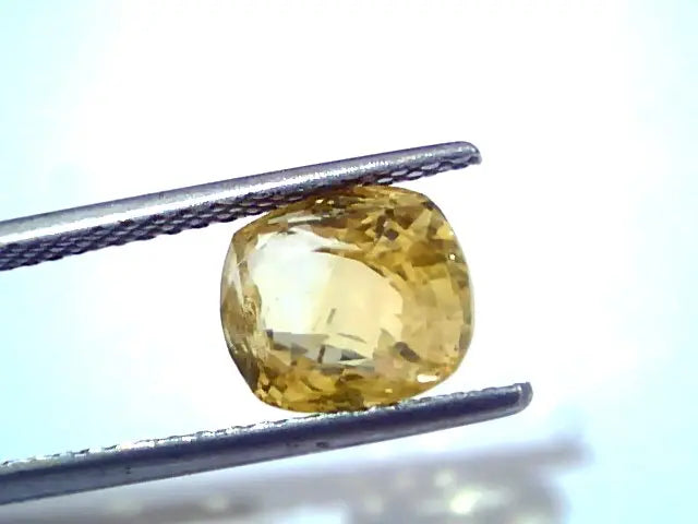 4.22 Ct GII Certified Unheated Untreated Natural Ceylon Yellow Sapphire