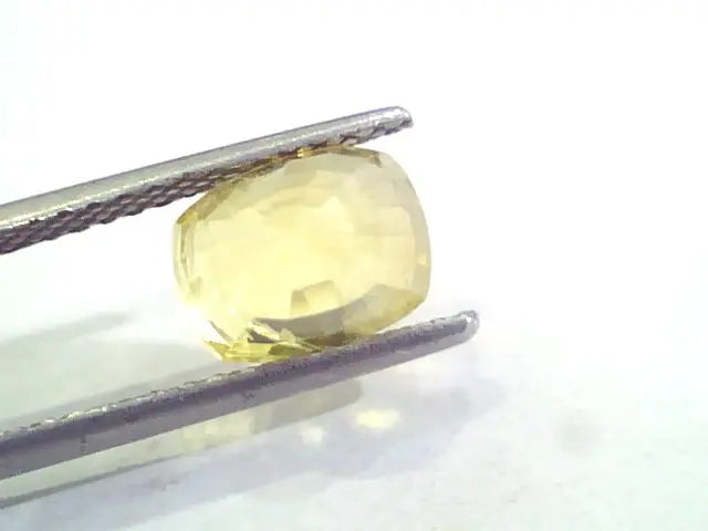 4.24 Ct 7 Ratti Unheated Untreated Natural Ceylon Yellow Sapphire