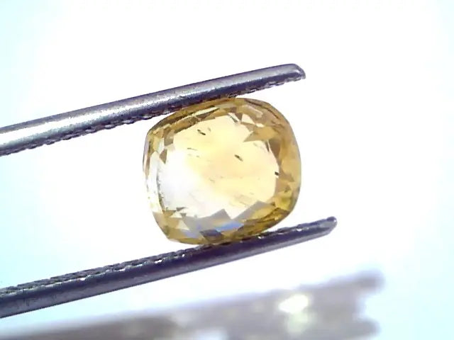 4.22 Ct GII Certified Unheated Untreated Natural Ceylon Yellow Sapphire
