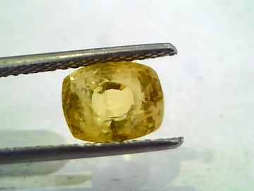 4.24 Ct 7 Ratti Unheated Untreated Natural Ceylon Yellow Sapphire