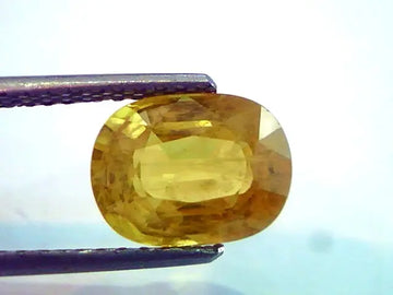 4.24 Carat Premium Bangkok Natural Yellow Sapphire (Pukhraj)