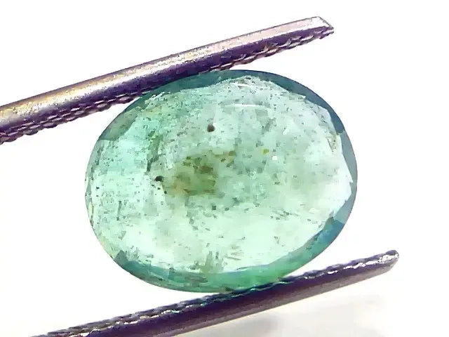 4.25 Ct Certified Untreated Natural Zambian Emerald Gemstone Panna - Venus Gems