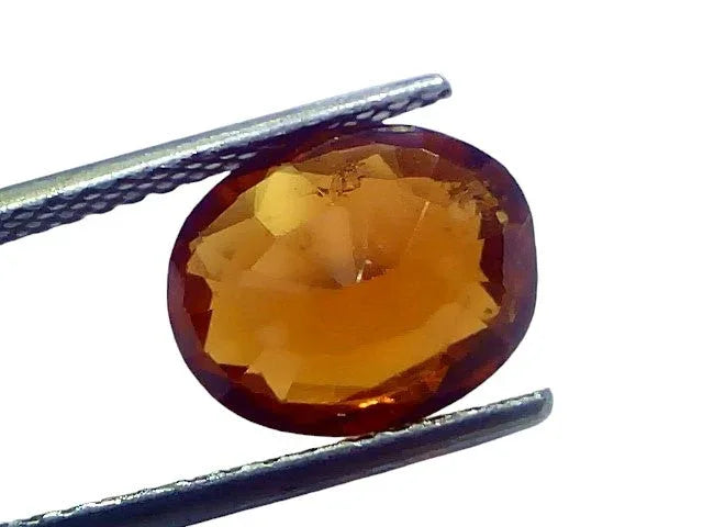 4.28 Ct Untreated Natural Ceylon Gomedh/Hessonite Gemstone For Rahu - Venus Gems