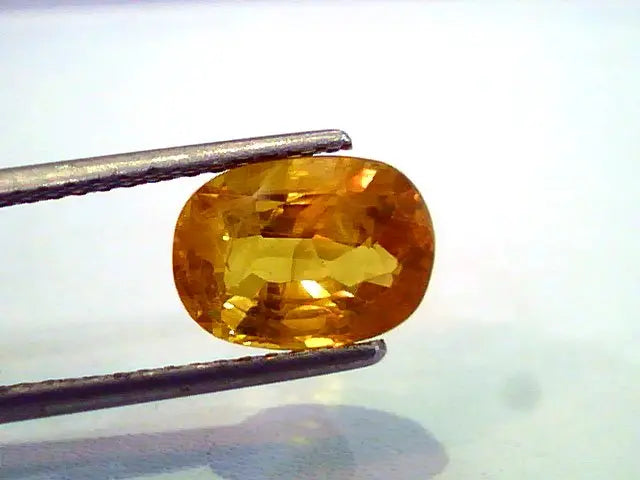 4.26 Ct Natural Premium Bangkok Yellow Sapphire/Pukhraj Heated