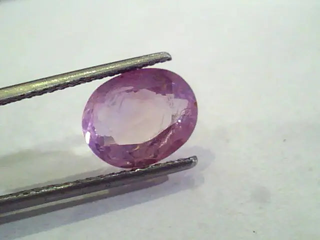 4.29 Ct Untreated Natural Ceylon Pinkish Blue Sapphire Khuni Neelam