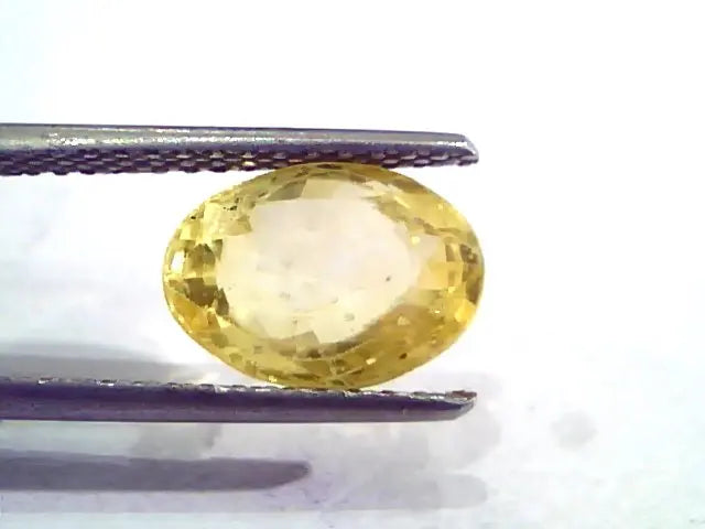 4.28 Ct 7 Ratti Unheated Untreated Natural Ceylon Yellow Sapphire
