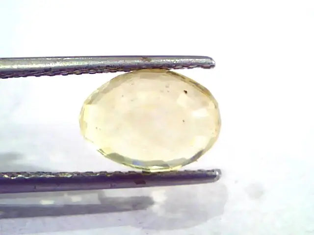 4.28 Ct 7 Ratti Unheated Untreated Natural Ceylon Yellow Sapphire