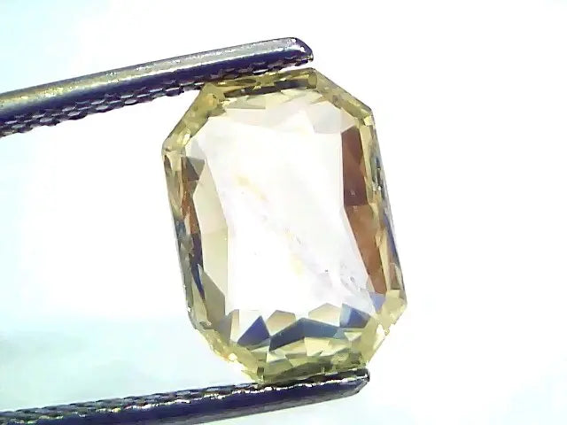 4.29 Ct GII Certified Unheated Untreated Natural Ceylon Yellow Sapphire