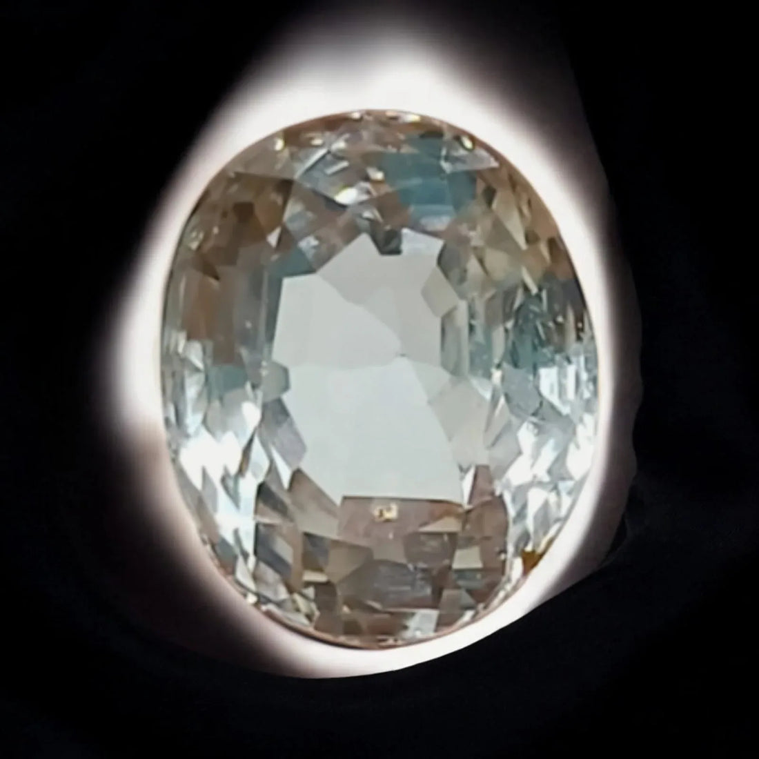 4.30 Ct GII Certified Unheated Untreated Natural Ceylon White Sapphire AA - Venus Gems