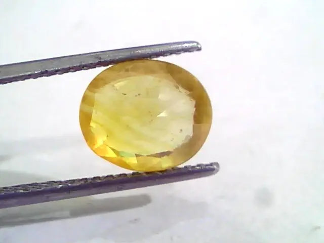 4.33 Ct Natural Yellow Sapphire Pukhraj Jupiter Gemstone(Heated)
