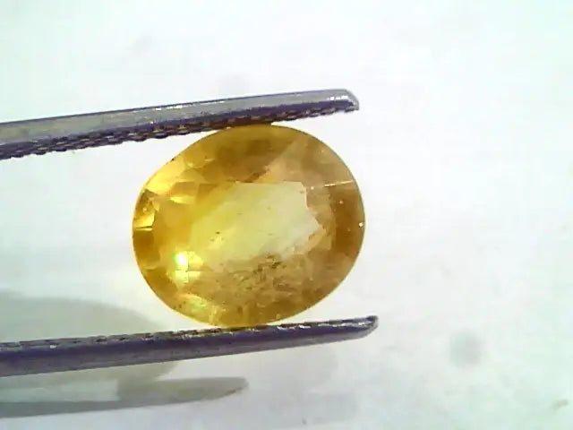 4.33 Ct Natural Yellow Sapphire Pukhraj Jupiter Gemstone(Heated)