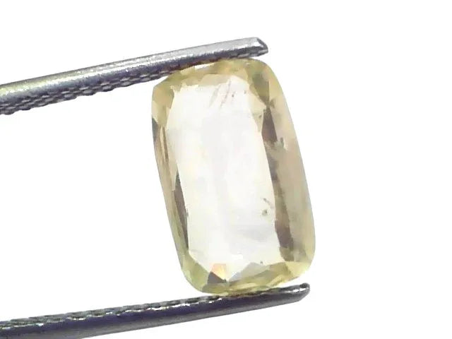 4.32 Ct GII Certified Unheated Untreated Natural Ceylon Yellow Sapphire - Venus Gems