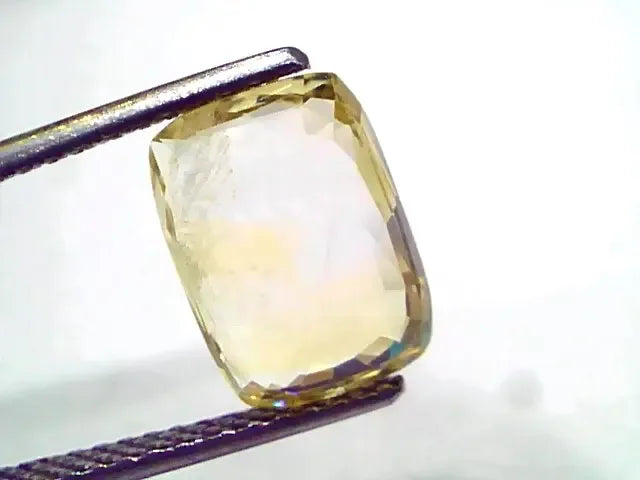 4.33 Ct IGI Certified Unheated Untreated Natural Ceylon Yellow Sapphire - Venus Gems