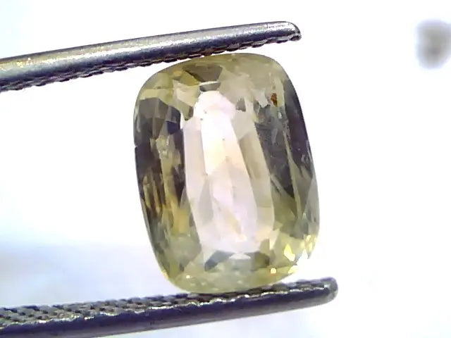 4.37 Ct Unheated Untreated Natural Ceylon Yellow Sapphire Gems