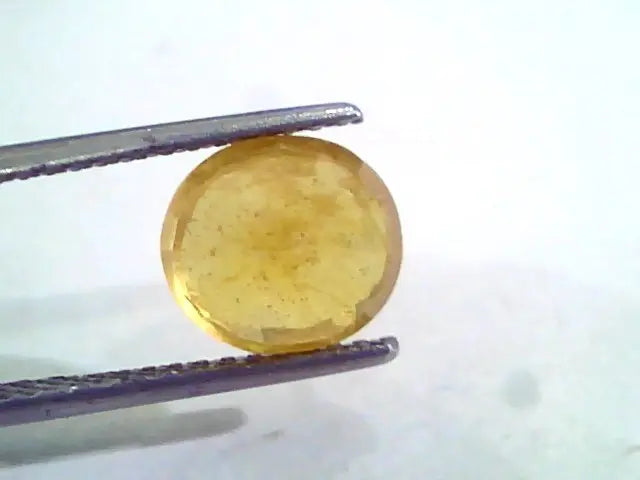 4.34 Ct Natural Yellow Sapphire Pukhraj Jupiter Gemstone(Heated)