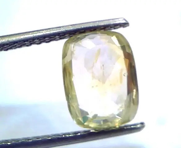 4.37 Ct Unheated Untreated Natural Ceylon Yellow Sapphire Gems