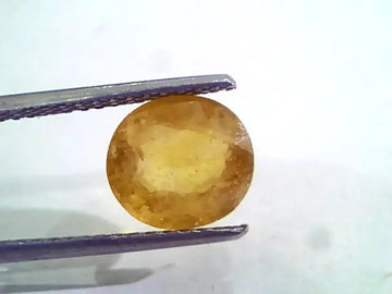 4.34 Ct Natural Yellow Sapphire Pukhraj Jupiter Gemstone(Heated)