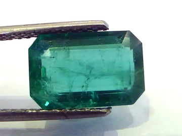 4.34 Ct Untreated Unheated Natural Zambian Emerald Gemstone AAA