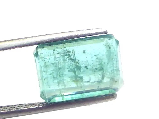 4.39 Ct Certified Untreated Natural Zambian Emerald Gemstone