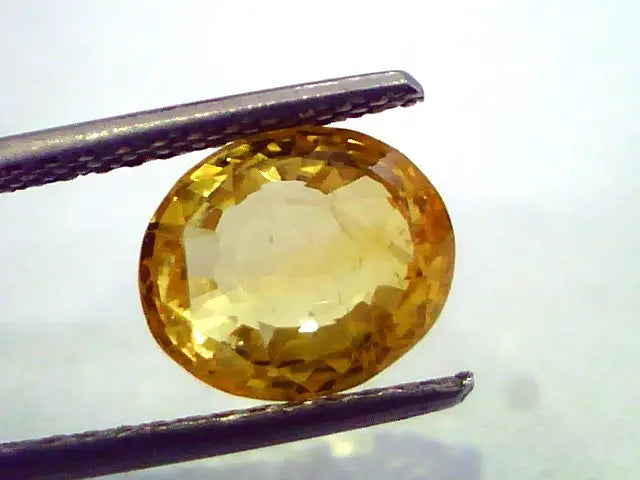 4.36 Ct Untreated Natural Ceylon Yellow Sapphire/Pukhraj AAA