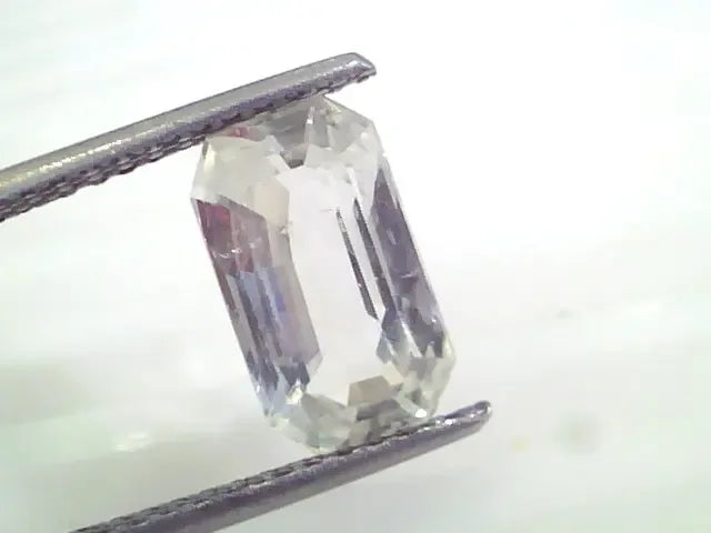 4.38 Ct Unheated Untreated Natural Ceylon White Sapphire Gems - Venus Gems