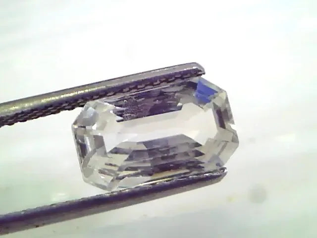4.38 Ct Unheated Untreated Natural Ceylon White Sapphire Gems - Venus Gems