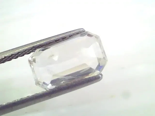 4.38 Ct Unheated Untreated Natural Ceylon White Sapphire Gems - Venus Gems