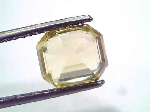 4.39 Ct GII Certified Unheated Untreated Natural Ceylon Yellow Sapphire