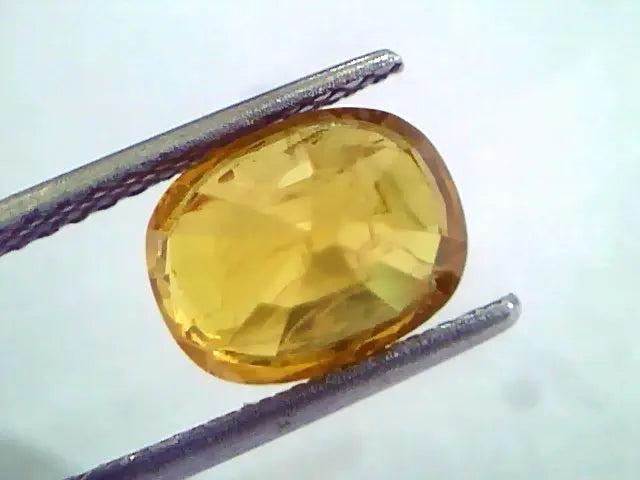 4.37 Ct Natural Yellow Sapphire Pukhraj Jupiter Gemstone(Heated)