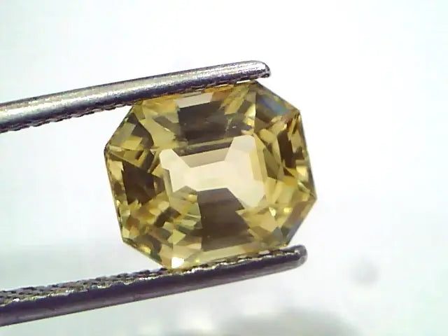 4.39 Ct GII Certified Unheated Untreated Natural Ceylon Yellow Sapphire