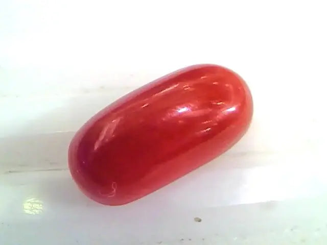 4.44 Ct Untreated Natural Premium Italian Red Coral Gemstone AAAAA