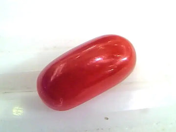 4.44 Ct Untreated Natural Premium Italian Red Coral Gemstone AAAAA