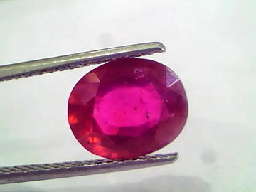 4.45 Ct Natural Ruby Gemstone Manek Gem for Sun (Heated)